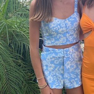 Zara floral cropped tank- size XS worn once!